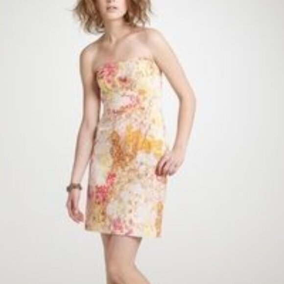 J. Crew Strapless Floral Dress - Picture 2 of 10